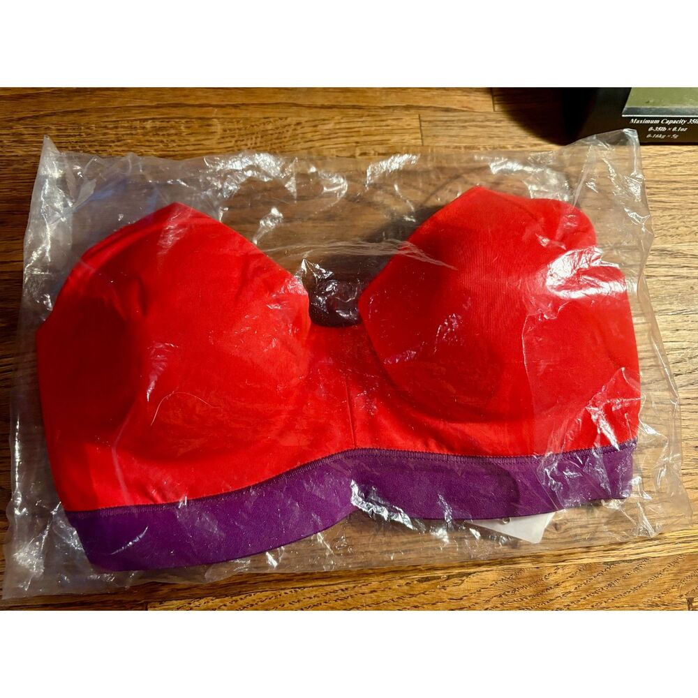 NEW Natori Sports Bra 32C Dynamic Red/Plum